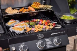 Rösle Gasgrill Videro Pro G3-S Vario+ Mattschwarz - Modell 2023 -Camping Geschäft Roesle Videro Pro G3 S Grillgut