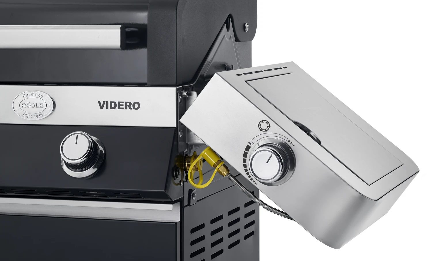 Rösle Gasgrill Videro G3-S VARIO+ Schwarz - Modell 2023 - X-DEAL Inkl. Abdeckhaube Und Grillplatte 10 Rösle Gasgrill Videro G3-S VARIO+ Schwarz - Modell 2023 - X-DEAL Inkl. Abdeckhaube Und Grillplatte – Bild 8