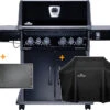 Napoleon Rogue SE 525 Gasgrill - All-black - Mit Sizzle Zone Und Heckbrenner - Grillfürst Edition Inkl. Abdeckhaube Im Karton + Gussplatte - Modell 2022