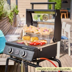 Rösle Gasgrill Videro Pro G2-P Campinggrill -Camping Geschäft Rosle Gasgrill Videro PRO G2 P Beispiel mit Untergestell