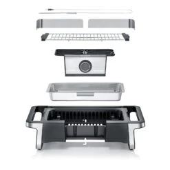 Severin Elektro Tischgrill SENOA Digital Boost - Boost Zone 500°C - 3.000 W -Camping Geschäft Severin Elektrogrill Senoa pg8114 explosion