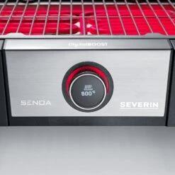 Severin Elektro Tischgrill SENOA Digital Boost - Boost Zone 500°C - 3.000 W -Camping Geschäft Severin Elektrogrill Senoa pg8114 schalter 1