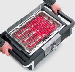 Severin Elektro Tischgrill SENOA Boost - Boost Zone 500°C - 3.000 W -Camping Geschäft Severin Senoa boost s PG8113 safetouch