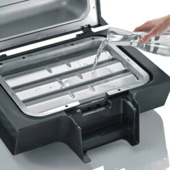 Severin Elektrogrill SEVO Smart Control GT - Boost Zone 500°C - Mit Deckel - 3.000 W -Camping Geschäft Severin Sevo Smart Control GT PG8138 Aluschale