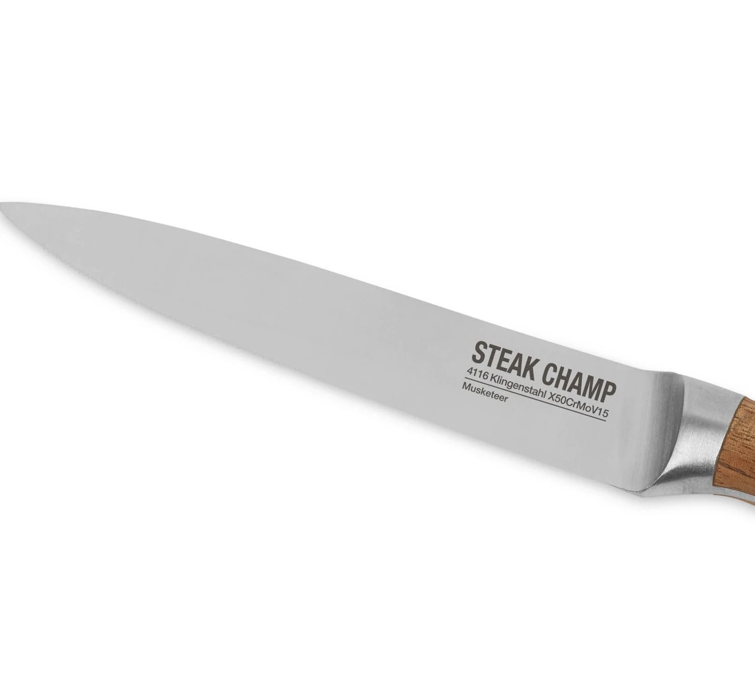 Steak Champ Gourmet Steakbesteck Set: 2 Steakmesser Und 2 Gabeln 4 Steak Champ Gourmet Steakbesteck Set: 2 Steakmesser Und 2 Gabeln – Bild 2