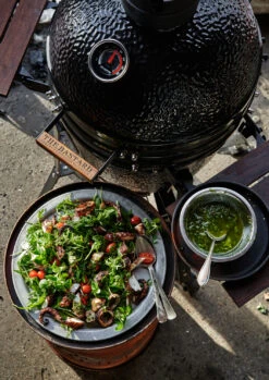 The Bastard Keramikgrill Classic Medium - Complete - Schwarz Glänzend - Modell 2023 -Camping Geschäft The Bastard Classic Medium Keramikgrill Deckel 1