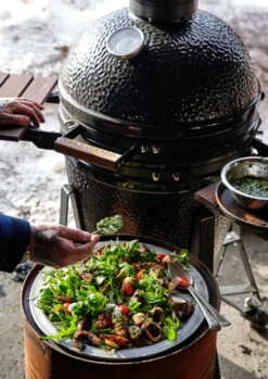 The Bastard Keramikgrill Classic Medium - Complete - Schwarz Glänzend - Modell 2023 -Camping Geschäft The Bastard Classic Medium Keramikgrill Deckel