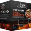 TOM Cococha Rot BBQ Grillbriketts 4kg - 4,0 X 3,0 X 2,5 Cm -Camping Geschäft Tom Cococha Kokoskohle Grillbriketts 1kg