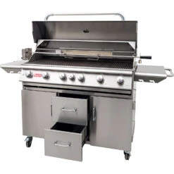 BULL Diablo - Gasgrill Mit Infrarot Backburner Und Rotisserie 12 BULL Diablo - Gasgrill Mit Infrarot Backburner Und Rotisserie -Camping Geschäft bull diablo gasgrill seitlich deckel 62648CE