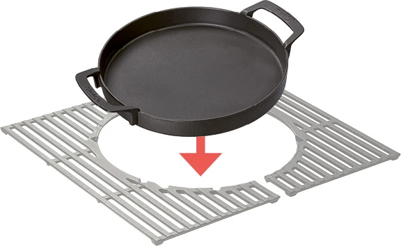 Enders Switch Grid Einsatz: Gusseisen Pfanne 4 Enders Switch Grid Einsatz: Gusseisen Pfanne – Bild 2