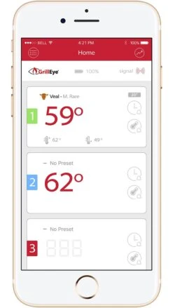 GrillEye Smart Bluetooth Grillthermometer (Grill Eye) -Camping Geschäft grilleye app temperatur