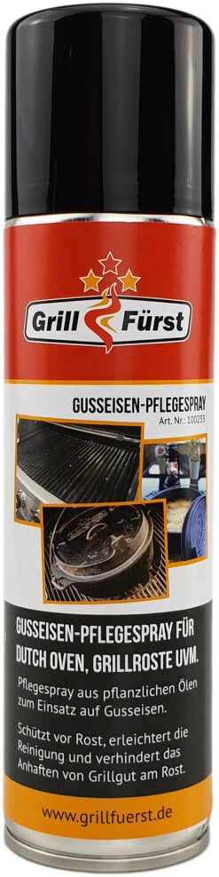 Grillfürst XXL Dutch Oven Set: Starterpaket Gusseisen - X-DEAL Mit Dutch Oven DO9+DO4, Kastenform BK4, Gusseisenpfanne Ø 30 Cm - Inkl. Großem Zubehörpaket -Camping Geschäft grillfuerst gusseisen pflegespray 1