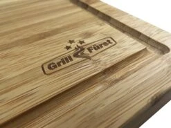 Grillfürst Schneidebrett Set, 2 Kleine Schneidebretter 39 X 26cm, 1 Großes Schneidebrett 50 X 30cm -Camping Geschäft grillfuerst schneidebrett gross logo 1