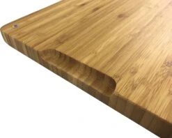 Grillfürst Schneidebrett Klein 39 X 26 Cm Bambus -Camping Geschäft grillfuerst schneidebrett klein griffmulde