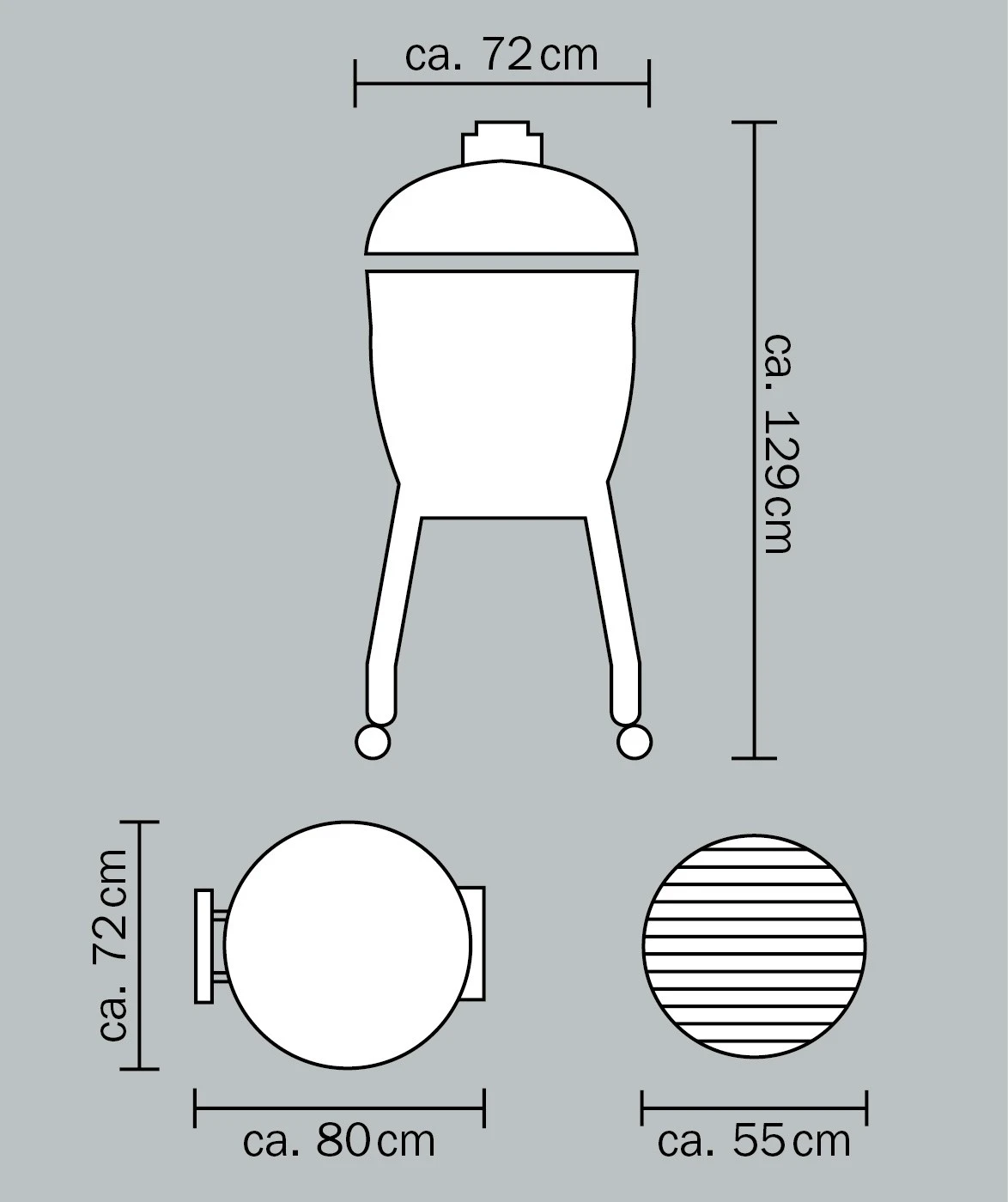 Monolith Grill LeChef Red Mit Gestell Und Seitentischen MG23R - Set - Auslaufmodell 19 Monolith Grill LeChef Red Mit Gestell Und Seitentischen MG23R - Set - Auslaufmodell – Bild 17