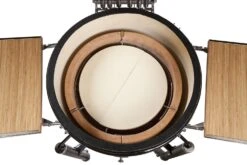 Monolith Grill LeChef Red Mit Gestell Und Seitentischen MG23R - Set - Auslaufmodell 32 Monolith Grill LeChef Red Mit Gestell Und Seitentischen MG23R - Set - Auslaufmodell -Camping Geschäft monolith lechef deflektorstein geteilt 201030