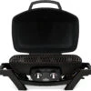 Napoleon TravelQ PRO285 Kompakt Gasgrill Schwarz - Modell 2023 -Camping Geschäft napoleon travelq gasgrill pro285 bk deckel offen