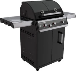 Outdoorchef Dualchef 325 G Gasgrill Mit Seitenkocher + BLAZING ZONE Infrarotbrenner -Camping Geschäft outdoorchef dualchef 325 g seitlich 18 700 02