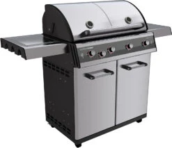 Outdoorchef Dualchef S 425 G Edelstahl Gasgrill Mit Seitenkocher + Blazing Zone Infrarotbrenner + DGS Gusseisen Grillrost 2 Stk. + DGS Gemüse Grillrost 2 Stk. -Camping Geschäft outdoorchef dualchef s 425 g seitlich 18 700 1 1