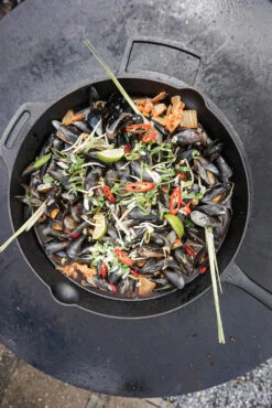 Petromax Feuerpfanne Gusseisen Fp40-t Mit Stiel -Camping Geschäft petromax feuerpfanne muscheln fp40 t