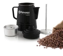 Petromax Tee- Und Kaffee-Perkolator / Schwarz Emailliert (1,3 Liter) -Camping Geschäft petromax kaffeekanne perkolator per 9 s