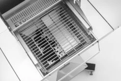 Thüros Holzkohlegrill T300 / Holzkohle Grillstation 42x42 Cm -Camping Geschäft thueros evo3 holzkohle bbq station fdetail innen