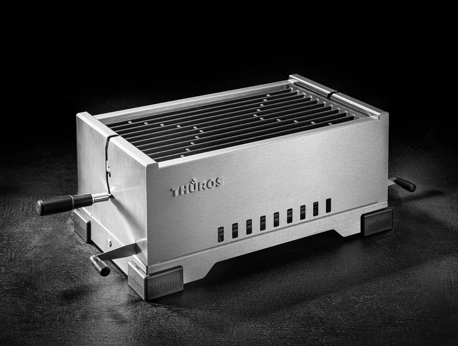 Thüros PRO1 - Modularer Holzkohle Tischgrill Mit Gussrost 3 Thüros PRO1 - Modularer Holzkohle Tischgrill Mit Gussrost