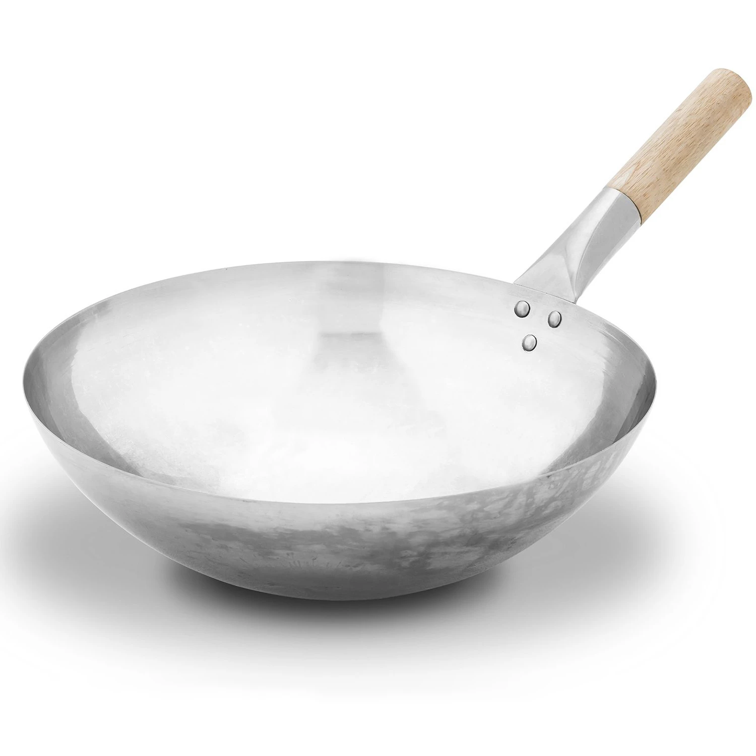 Thüros Wok Aus Edelstahl Mit Holzgriff Ø 35 Cm 3 Thüros Wok Aus Edelstahl Mit Holzgriff Ø 35 Cm